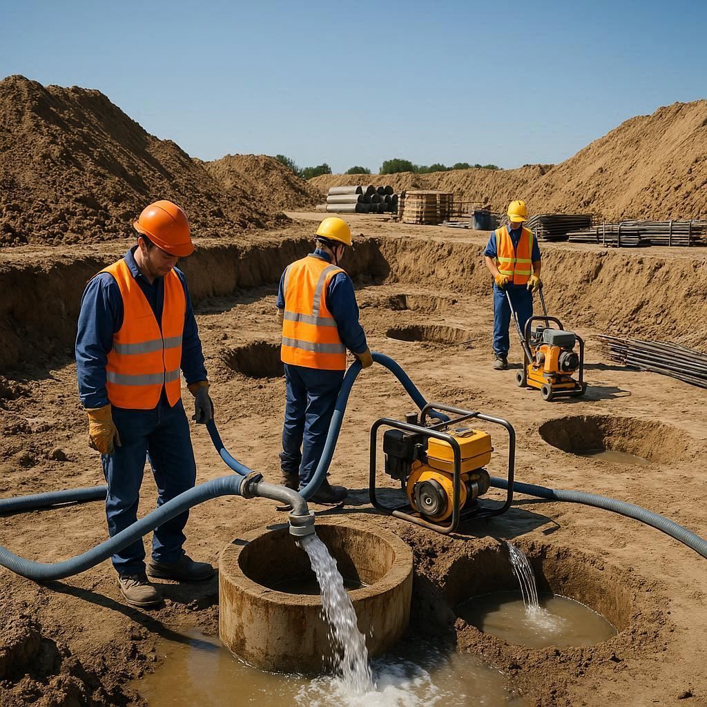 Глубинное водопонижение скважинами в Юрге